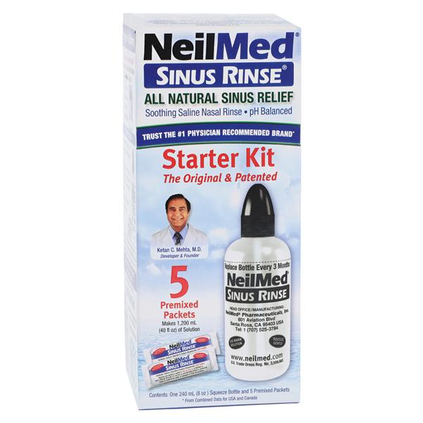 NeilMed Sinus Rinse Nasal Wash Solution Starter Kit 5ct Packet Ea