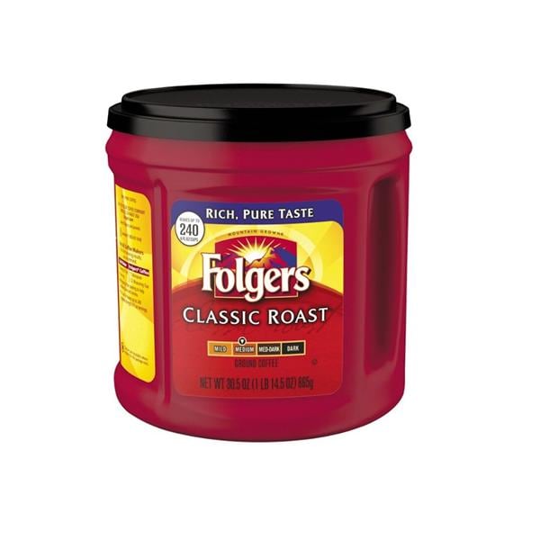 Coffee Ground Folgers 30.5oz Classic Ea