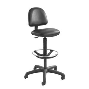 Precision Drafting Chair Black 250lb Capacity