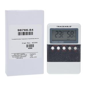 Traceable Humidity/Temperature Meter ABS Plastic 0 to 50C/25 to 95% Ea