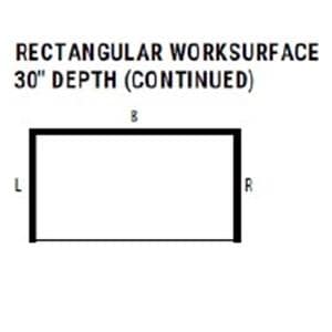 Rectangular Desk 30x66" Ea Ea