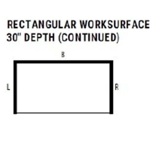 Rectangular Desk 30x60" Ea Ea