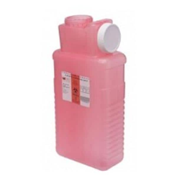 Sharps Container 2.5gal Translucent Red 37x18x17" Safety Column Scrw Cp Plstc Ea