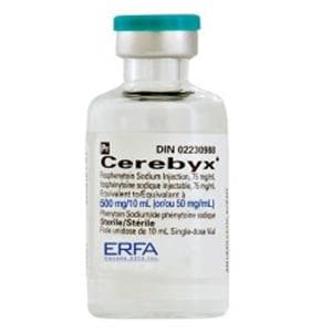 Cerebyx Injection 50mg/mL SDV 2mL 25/Bx