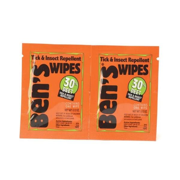 Ben's Tick and Insect Repellent Wipes Tick and Insect Repellent Ea