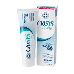 CloSYS Toothpaste 3.4 oz Without Fluoride Ea