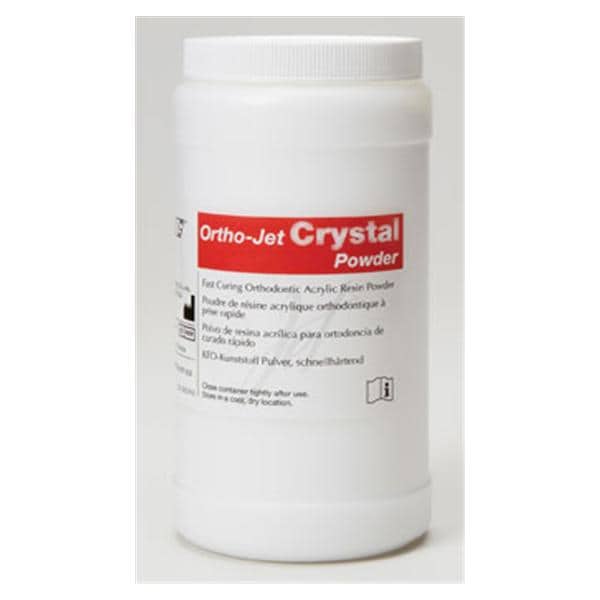 Ortho-Jet Crystal Orthodontic Resin Acrylic Self Cure Clear 2.3Kg/Bt