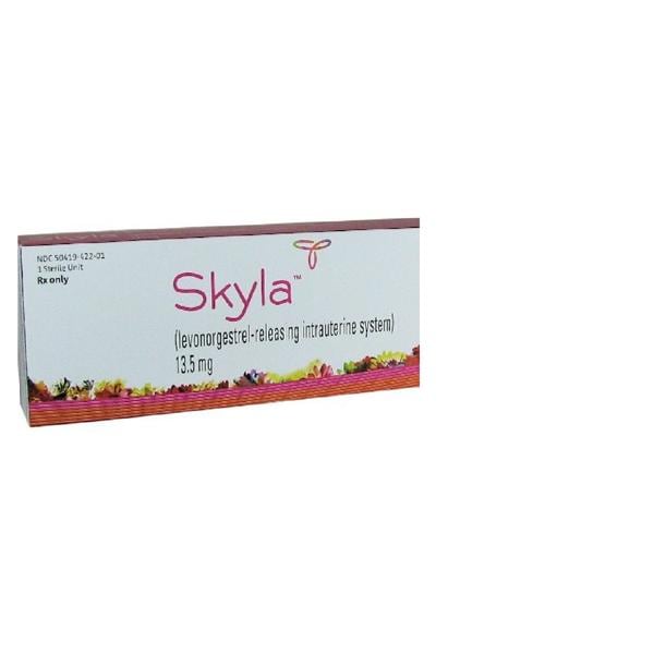 Skyla Intrauterine System 13.5mg Carton Each