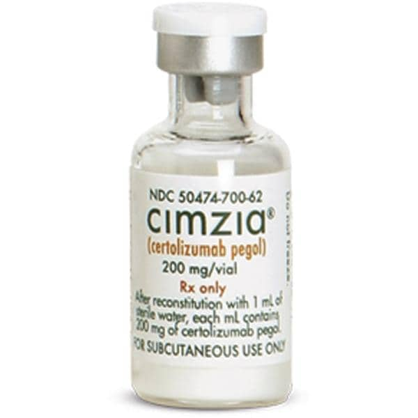 Cimzia Injection 200mg SDV 1mL 2/Pk