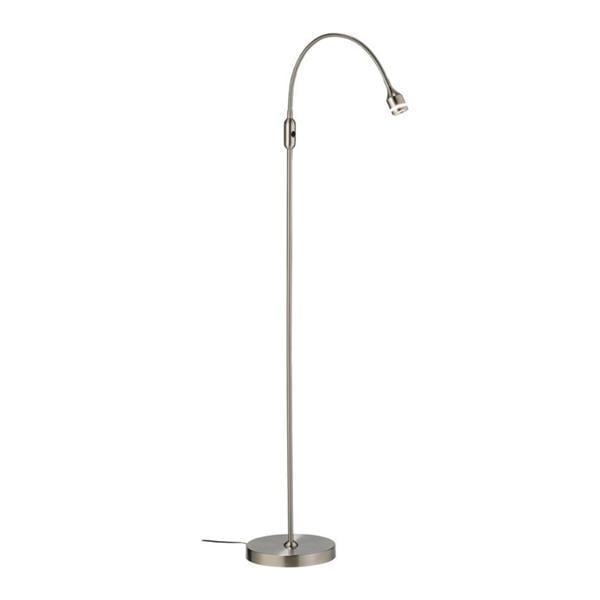 Adesso Prospect LED Floor Lamp 56 in Satin Shade Satin Base Ea