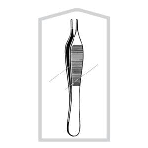 Econo Adson Dressing Forcep Straight Stainless Steel Sterile 50/Bx