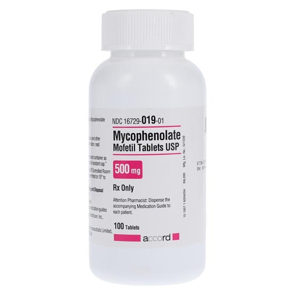 Mycophenolate Mofetil Tablets 500mg Bottle 100/Bottle