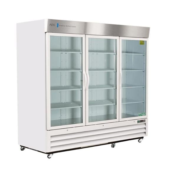 Standard Laboratory Refrigerator 72 Cu Ft 3 Glass Doors 1 to 10C Ea