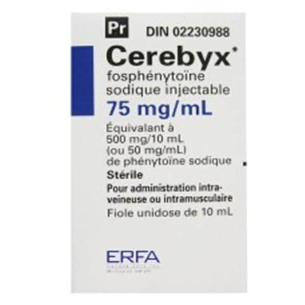 Cerebyx Injection 50mg/mL SDV 10mL 10Vl/Bx