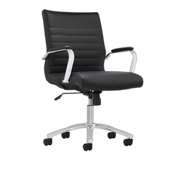 Realspace Winsley Mid-Back Chair Black Ea