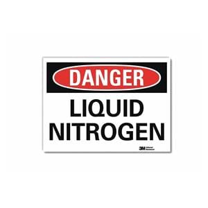 Warning Sign Liquid Nitrogen 10 in x 7 in Ea