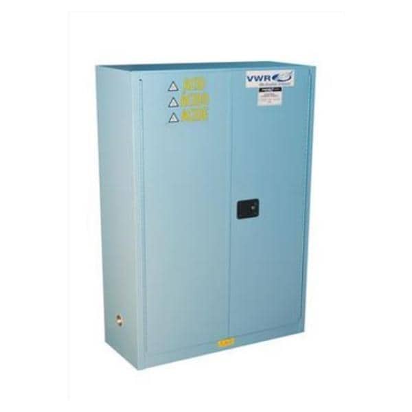 Storage Cabinet 2 Manual Doors/1 Shelf 18g Steel Blue Ea