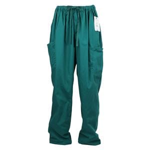 Fundamentals Scrub Pant Poly/Ctn w/ Sl Rls 5 Pockets 3X Large HntrGrn Unisex Ea