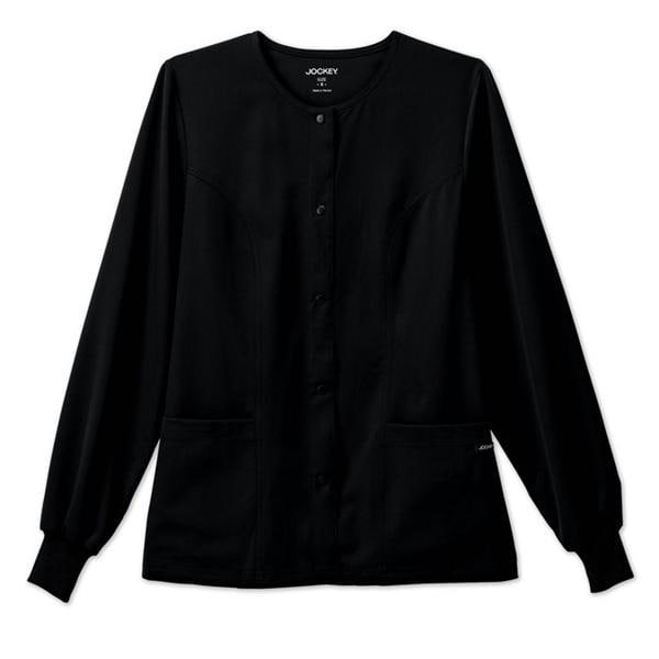 Jockey Warm-Up Jacket 2 Pockets Long Sleeves / Knit Cuff 2X Large Blk Womens Ea