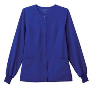 Jockey Warm-Up Jacket 2 Pockets Long Sleeves / Knit Cuff Large GlxyBlu Womens Ea