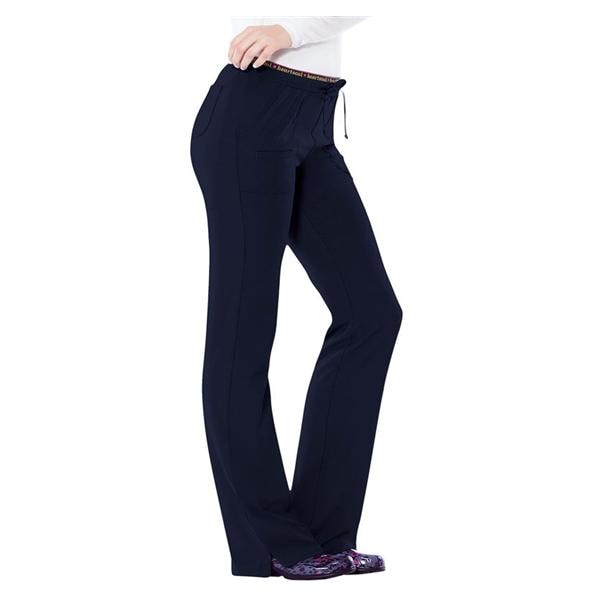 HeartSoul Scrub Pant 95% Polyester / 5% Spandex 4 Pockets Small Navy Womens Ea