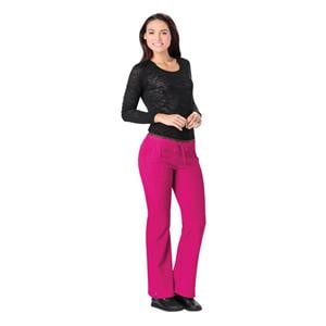 HeartSoul Scrub Pant 95% Polyester / 5% Spandex 4 Pockets Medium Wine Womens Ea