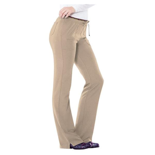 HeartSoul Scrub Pant Poly/Spndx 4 Pockets 2X Large Khaki Womens Ea