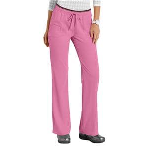 HeartSoul Scrub Pant 95% Polyester / 5% Spandex 4 Pockets Large Pink Womens Ea