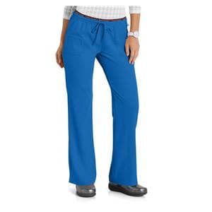 HeartSoul Scrub Pant Poly/Spndx 4 Pockets Medium Royal Blue Womens Ea