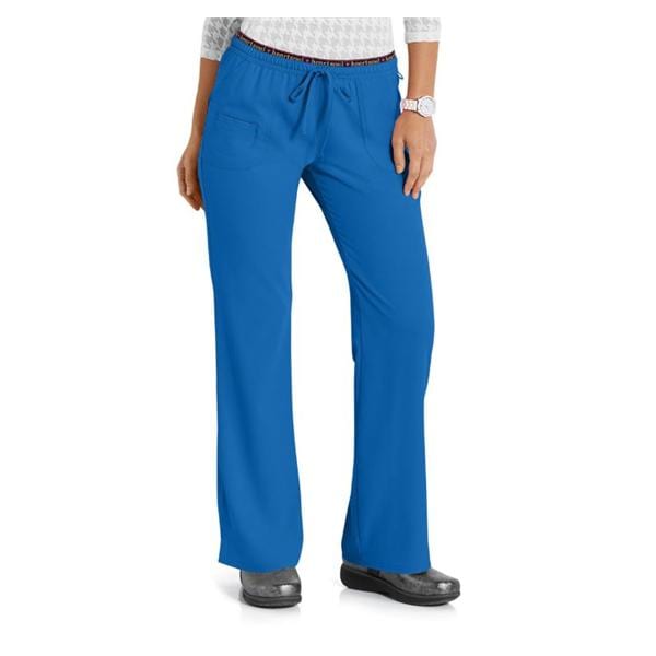 HeartSoul Scrub Pant Poly/Spndx 4 Pockets X-Large Royal Blue Womens Ea