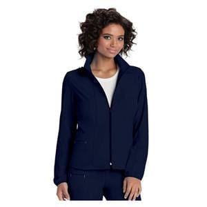 HeartSoul Warm-Up Jacket Poly/Spndx Fn Dobby StIn Lng Slv X-Small Nvy Womens Ea