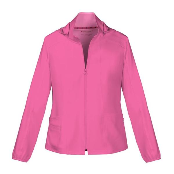 HeartSoul Warm-Up Jacket Poly/Spndx Fn Dbby StIn Lng Slv 3X Large Pnk Womens Ea