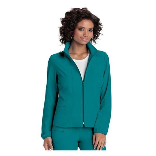 HeartSoul Warm-Up Jacket Poly/Spndx Fn Dbby StIn Lng Slv 3X Large Tl Womens Ea