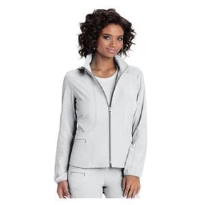 HeartSoul Warm-Up Jacket Long Set-In Sleeves X-Small White Womens Ea