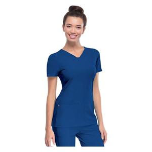 HeartSoul Scrub Shirt V-Neck X-Large Royal Blue Ea