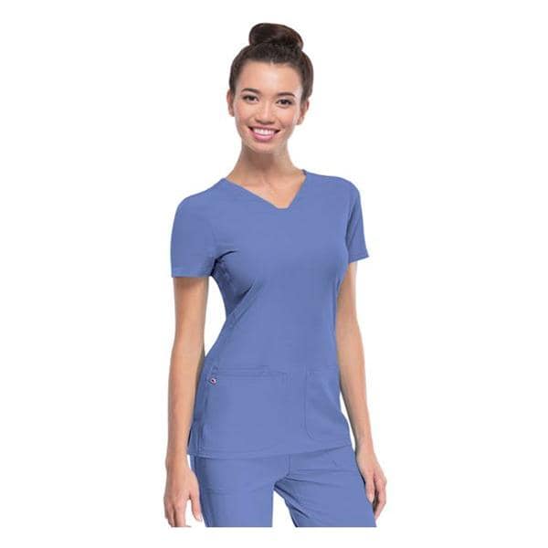 HeartSoul Scrub Shirt V-Neck 2X Small Ceil Womens Ea