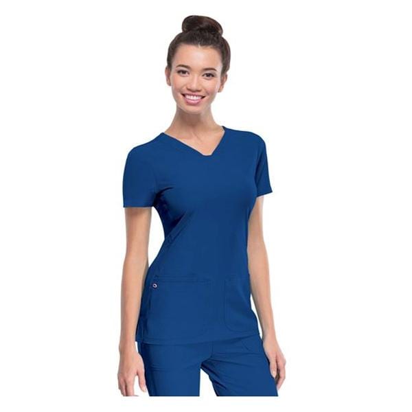 HeartSoul Scrub Shirt V-Neck 2X Small Royal Blue Womens Ea