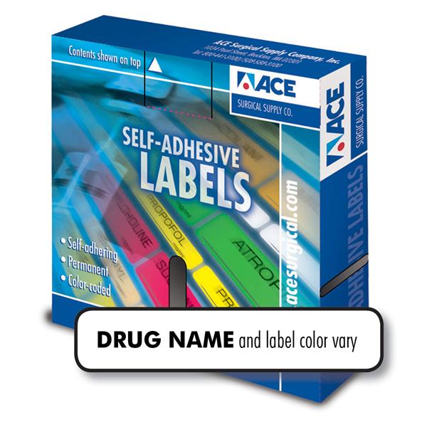 Label Lidocaine 1/4" x 1-1/4"Gray 700/Rl