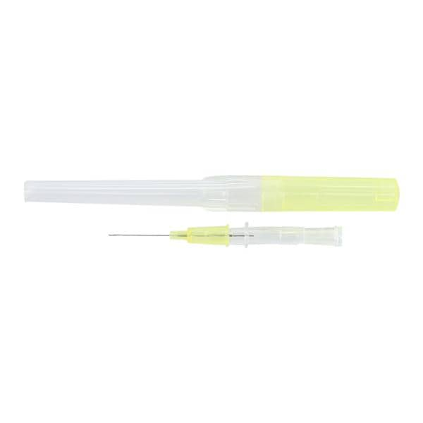 Safelet IV Catheter Safety 24 Gauge 3/4" Yellow 50/Bx