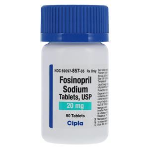 Fosinopril Sodium 20mg 90/Bt