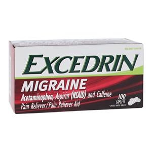 Excedrin Migraine Caplets 250/250/65mg 100/Bt, 24 BT/CA