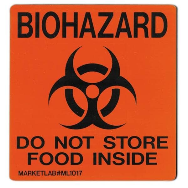 Biohazard Magnet Red 5x5" Ea