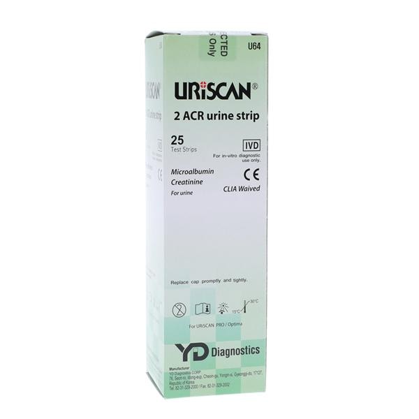 Uriscan Microalbumin and Creatinine Urine Test Strip 25/Bt, 10 BT/CA