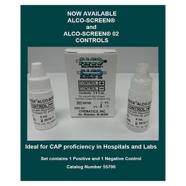 Alco-Screen Strip Test Positive/Negative Control For Saliva Alcohol 1/St