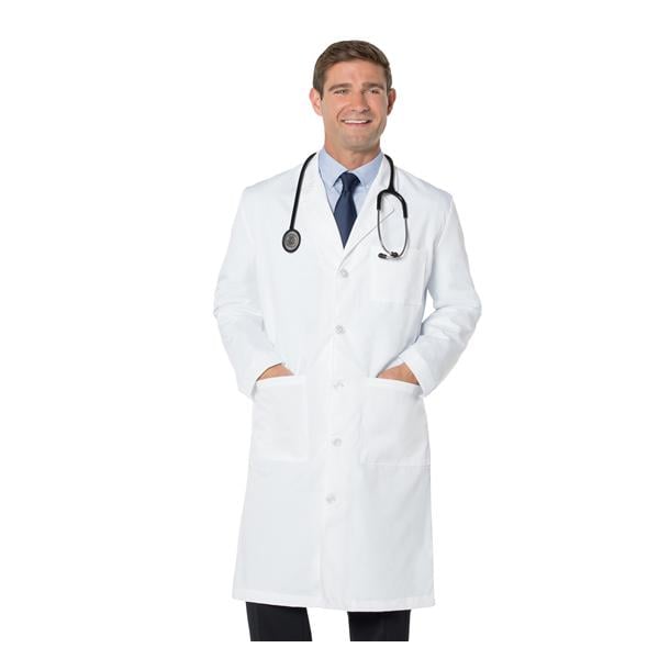 Jacket Lab Coat White Mens Ea