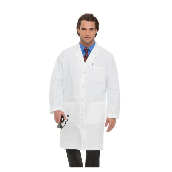 Jacket Lab Coat Large White Mens Ea