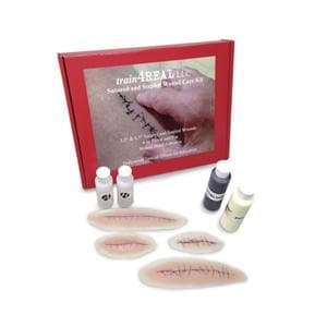 Sutured/Stapled Wound Simulation Training Kit Ea