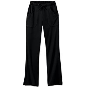 Jockey Scrub Pant Poly/Ryn/Spndx 4 Pockets Small Black Womens Ea