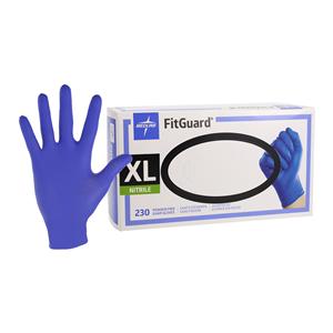 FitGuard Nitrile Exam Gloves X-Large Blue Non-Sterile, 10 BX/CA