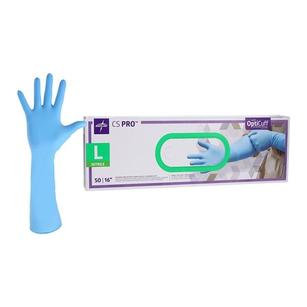 CS PRO Nitrile Exam Gloves Large Blue Non-Sterile